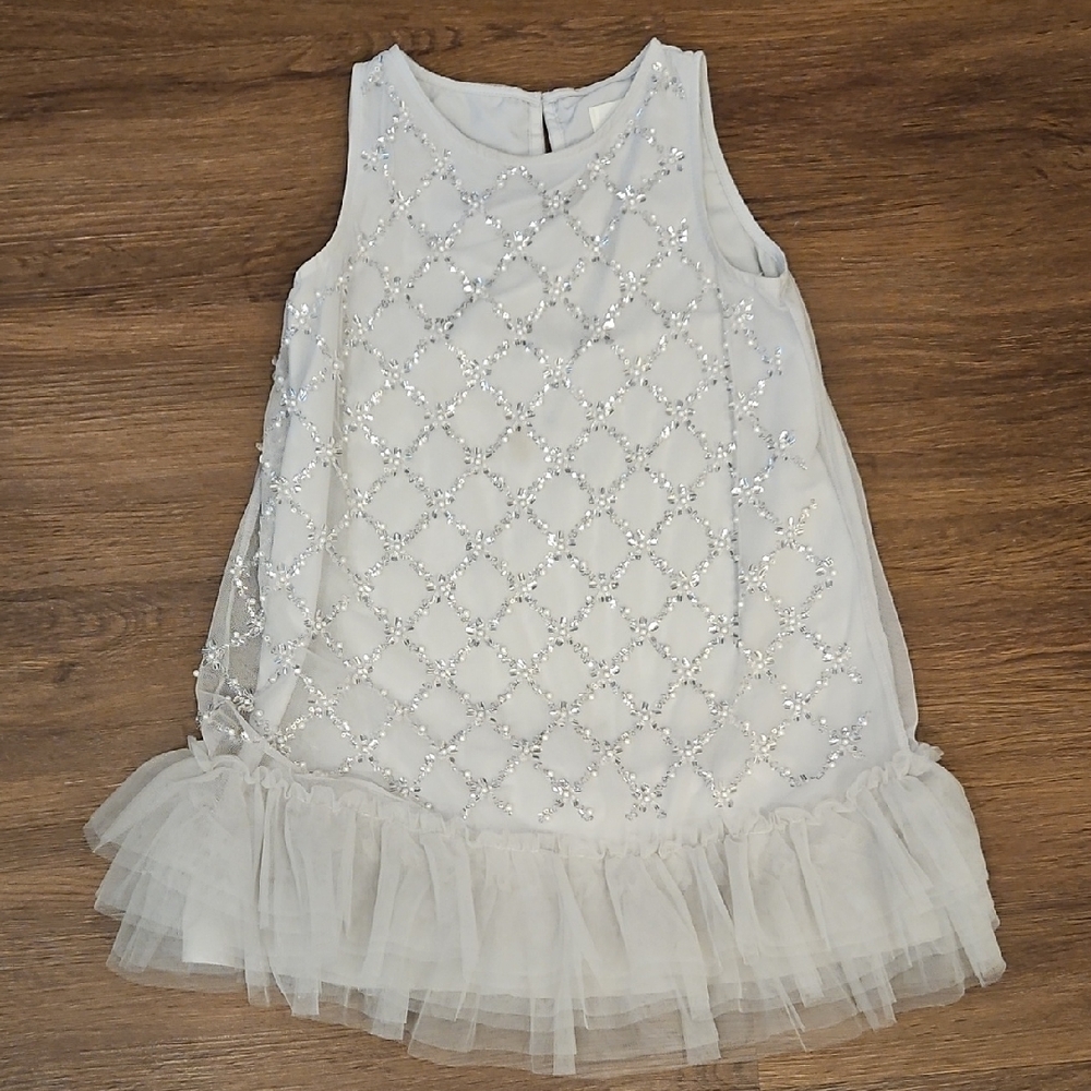 H&M White Ruffled Tiered Sundress for Wedding Guest